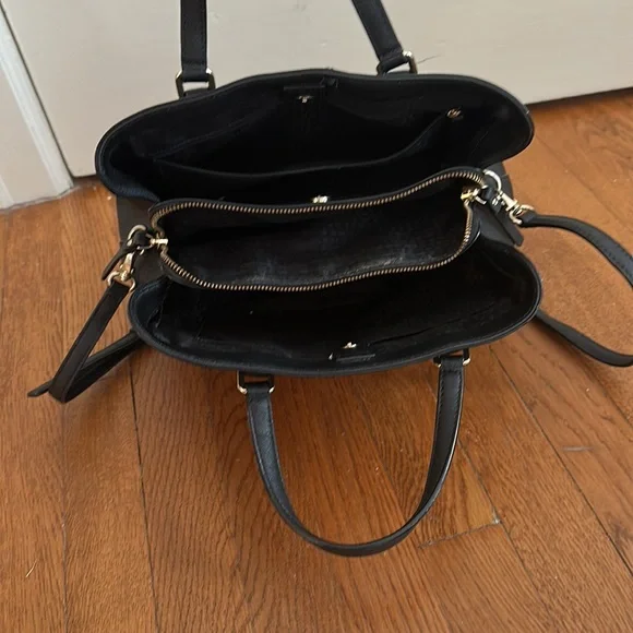 KATE SPADE Black Laurel Way Evangelie Satchel Crossbody Bag - Picture 9 of 9